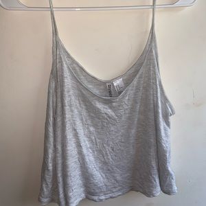Cropped flowy tank top
